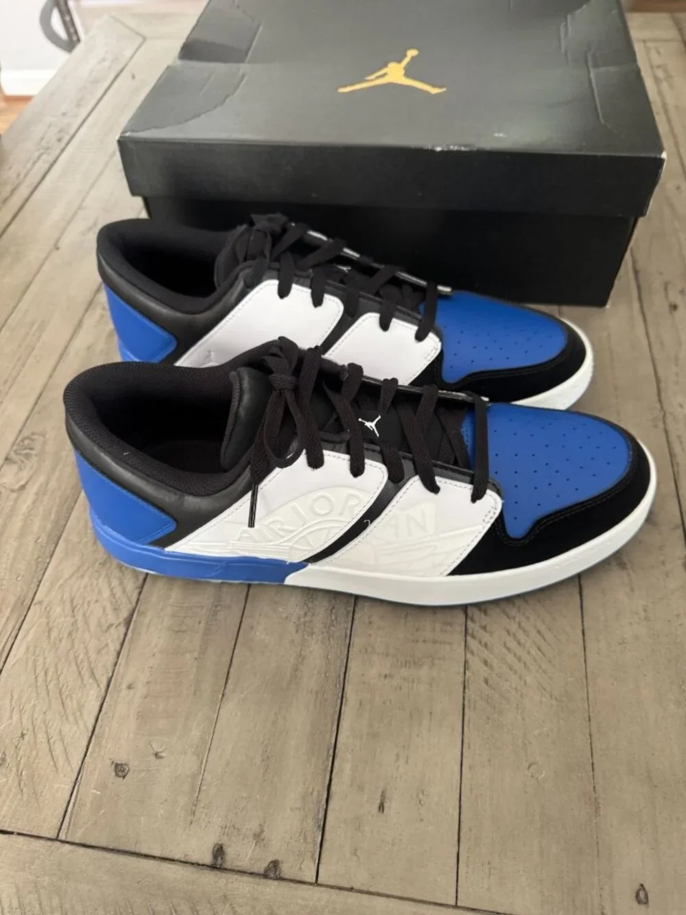 Nike Air Jordan NU Retro 1 Golf Shoes Black/Sport Royal/White Size 13